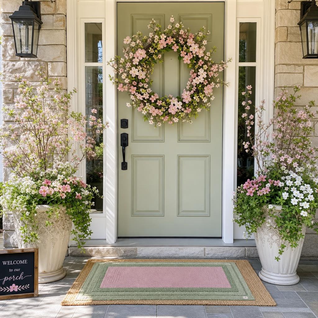 Apple Blossom Charm porch display